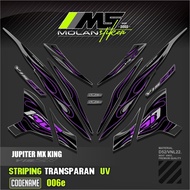 UNGU Decal Sticker Striping Variation Transparent Uv Mx King 150 Yamaha Jupiter Mx King 150 Y15ZR Y1