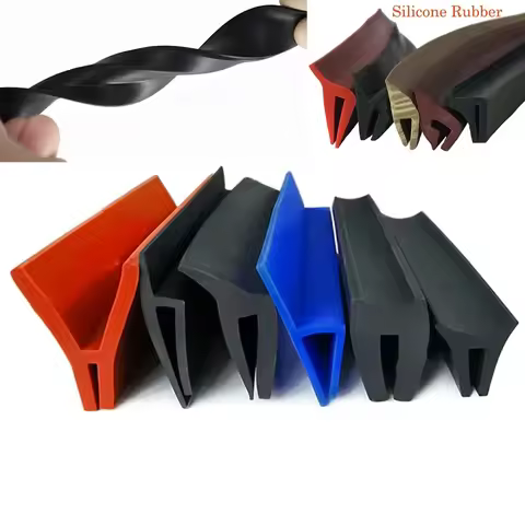 1-5Meter F U h Door Window EPDM Silicone Rubber Corner Shape Edge Banding Sealing Strip Shower Room 