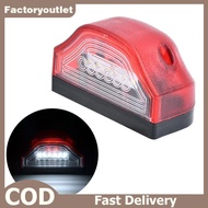 FCMY 3 LED Number Lamps E9 12V-24V For Lorry Tru Trailer White Light Waterproof Car License Plate Li