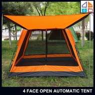 4 Face open Camping tent,outdoor camping tent