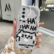 HP Phone Case For Samsung Galaxy A26 5G A36 5G A56 5G Case haha cat Case cream Airbag protects mobil