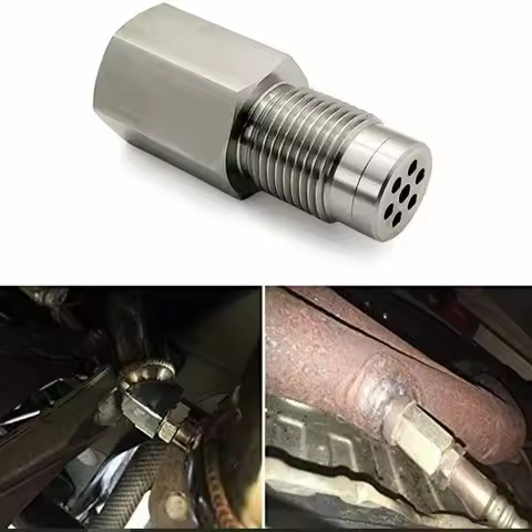 1pcs Oxygen Sensor Adapter Car Check Engine Light Fix Catalytic Mesh Oxygen O2 Sensor Spacer Adapter