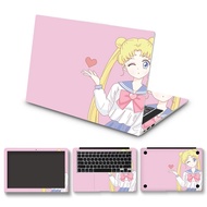 DIY Cartoon Girl Cover Laptop Sticker Laptop Skin 10/11/12/13/14/15/17 inches for huawei/HP/Acer/Dell/ASUS/Lenovo Laptop Decoration