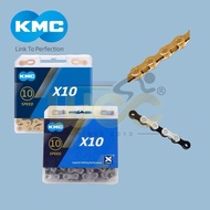 KMC X10 GOLD 10-SPEED MTB Road Bike Chain 116L 10 Speed Bicycle Chain