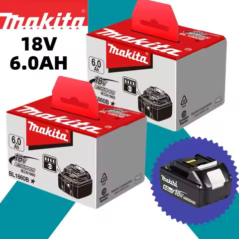 100% Genuine Makita 6Ah for Makita 18V Battery BL1860B BL1840 BL1830B BL1850B BL1850 BL1860 BL1815 R