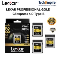 Lexar Professional GOLD CFexpress 4.0 Type B Memory Card (128GB/256GB)