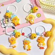 YELLOW DUCK KEYCHAIN UPSET DUCK KEYRING UGLY DUCK