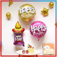 Happy Birthday Balloon Letter Balloon 22 Inch Candle Balloon Birthday Aluminum Film Modeling TOU1