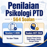 Simulasi Penilaian Psikologi PTD Gred M9 - Psikometrik Pegawai Tadbir Diplomatik - 564 Soalan - Vers