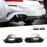 BMW G20 340i rear bumper M sport Style rear exhaust pipe pipes tip tips cover Msport Mperformance bo