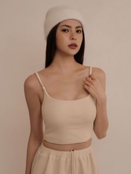 CHENN CHENN蜜桃絨U領BRATOP 杏XS