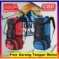 60 Liter Mountain Carrier Backpack for Men and Women 60l CampingWanita Cariel Hiking Carel Jumbo Lar