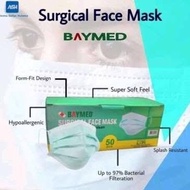 Masker Hijau Medis Baymed 50'S Cantol / Earloop Paket 4Box