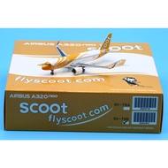XX4084 Alloy Collectible Plane Gift JC Wings 1:400 Scoot Airlines Airbus A320NEO Diecast Aircraft Je