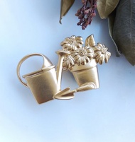 Vintage Jewelry 西洋古董飾品 AVON 園藝花盆  別針