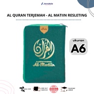 Quran Translation Al Matiin A6 Zipper - Al Quran Pocket