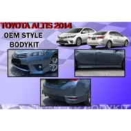 TOYOTA COROLLA ALTIS 2014-2016 OE LOOK BODYKIT ALTIS OEM BUMPER SKIRT LIP BODY KIT FRONT SKIRT SIDE 