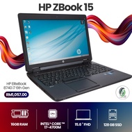 HP ZBook 15 | i7 4th Gen | 16GB RAM | 128GB SSD | Nvidia Quadro K610M | Windows 10 Workstation