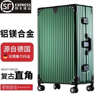 Koper troli sudut tegak yang diperbuat daripada aloi aluminium-magnesium sepenuhnya dengan roda univ