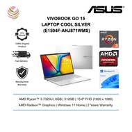 Asus VivoBook Go 15 E1504F-ANJ871WMS 15.6'' FHD Laptop Cool Silver ( Ryzen 3 7320U, 8GB, 512GB SSD, 