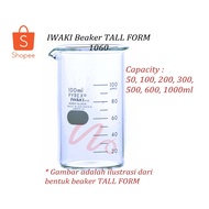 IWAKI Tall Beaker 500ml | Chemical Glass 1060BK500