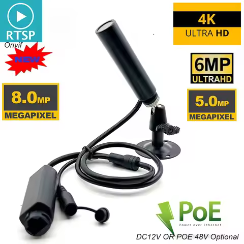 8MP 4K 5MP 3MP H.265 P2P Network Mini Bullet IP Camera POE Power Security Web Camera CCTV Surveillan