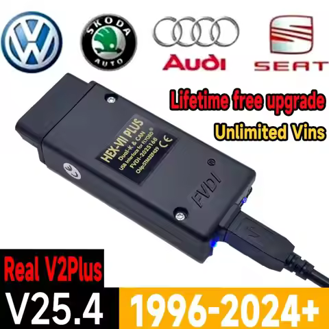 New Design VCDS-Plus Diagnostic Tools VAG Coding COM HEX Real V2 plus STM32F429 V25.4 For VW AUDI Sk