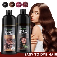 Rambut semulajadi Dye syampu 500ml kopi hitam rambut warna Dye syampu Cover kelabu rambut putih panjang kekal kekal untuk wanita Man