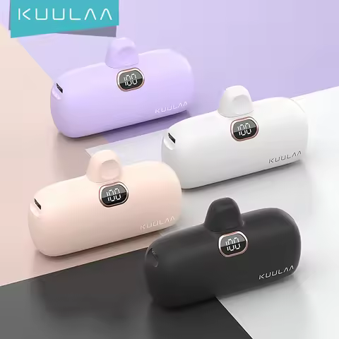 KUULAA Power Bank 5000mAh Portable Charger 20W, for iPhone 16 Plus/15 Pro Max, Samsung S23 Series, H