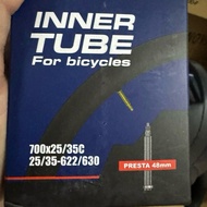 Panaracer Inner Tube 700 x 25/35C Presta 48mm