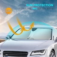 XHRING Windshield Sun Shade Sunshade Compatible with Mercedes Benz C Class C300 W205 C250 C400 2025 