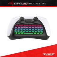 DOBE PlayStation PS5 Controller Bluetooth Wireless Keyboard - Black, White [TP5-35135]