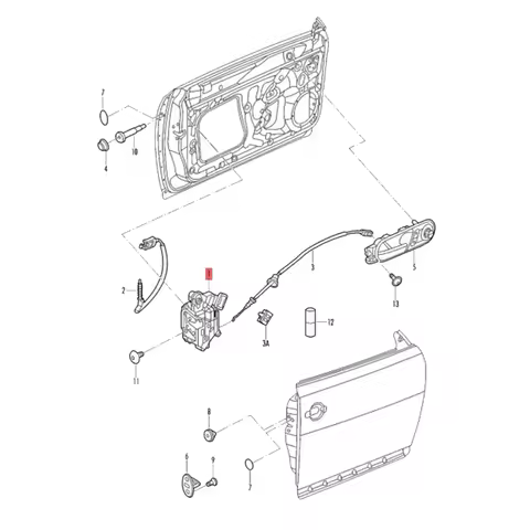 BT-5K2 837 015 B 5K2837015B 5K2837015H/J L Door Lock Latch Actuator Central Mechanism Motor Foraudi