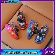 Ready Stock CARL size 25-36 Kids Spiderman Shoes Boys Cartoon Sneakers LED Shoes Cool Superman Shoes