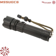 MSSUGYL LED Flashlight, 30W IPX4 Waterproof USB Flashlight, Durable 1200LM 5 Modes Rechargeable Flas