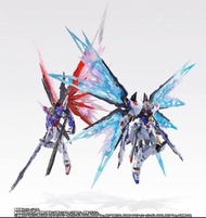 bandai metal build STRIKE FREEDOM GUNDAM SOUL BLUE & WING OF LIGHT OPTION SET & DESTINY GUNDAM SOUL 