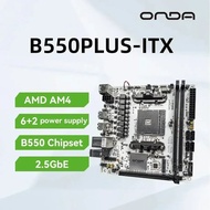 ONDA B550PLUS-ITX-W Motherboard AMD AM4 Zen 4, DDR4, PCIe 4.0, 2xM.2,2.5GbE, USB 3.0 HDMI/DP, USB , 