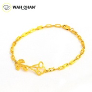 WAH CHAN 916 Gold Bracelet - Rose Paperclip OSB1308
