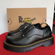 全新🌸 Dr. Martens ACW 聯名 1461 BEX 前拉鍊馬丁靴 黑色厚底皮革 男女同款