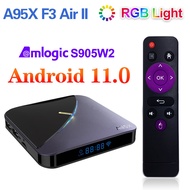 VONTAR A95X F3 Air II RGB Smart  TV BOX Android 11 Amlogic 4GB RAM 64GB 32GB Support BT Dual Wifi 4K