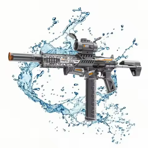 MK9 Pulse Children Electric Water Gun Automatic Water Absorption Induction Flash Light Spray Guns Su
