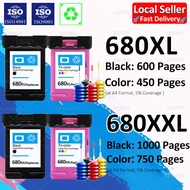 Compatible for HP 680 Ink Cartridge HP 680XL Ink HP 680XXL Ink HP 680 Black HP 680 Color Ink for HP 2135 2676 3635 3776 3835