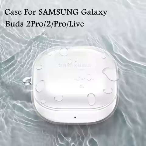 Cover for Samsung Galaxy Buds 2 Pro Buds Live FE Case Soft Silicone Clear Case for Samsung Galaxy Bu