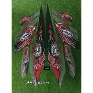 TRANSPARENT STRIPING STICKER VCX 160 ARAI DESIGN