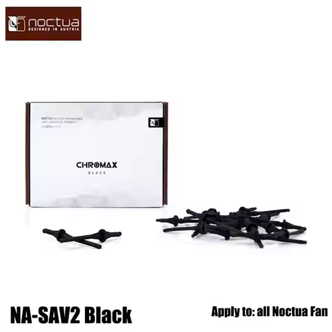 Noctua NA-SAV2 Black Shock-Proof Bracket Fan Shock-Absorbing Glue Nails Extended Shock-Absorbing Nai