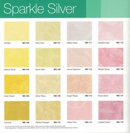 SPARKLE SILVER SERIES -TEXTURED SERIES NIPPON MOMENTO PAINT / Top Coat Textured 1L + Primer 1L + Too