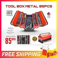 PRODIY 85PCS Metal Tool Box Set Tool Box Heavy Duty Spanar Set Impact Socket Cordless Drill Rachet S