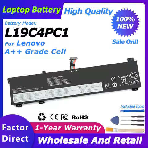 L19C4PC1 New Laptop Battery For Lenovo Legion Y7000P/R7000P/5P-15IMH05 Legion 5-15IMH05/5-15ARH05/5B