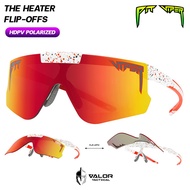 Pit Viper - The Heater Flip-Offs HDPV Polarized Red แว่นตากันแดด แบบพลิกขึ้นได้ สไตล์สปอร์ต กันUV ลด