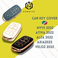 EZDRIVE Perodua Sarung Kunci Kereta key cover bezza aruz Keyless Remote Case bezza Car Accessories